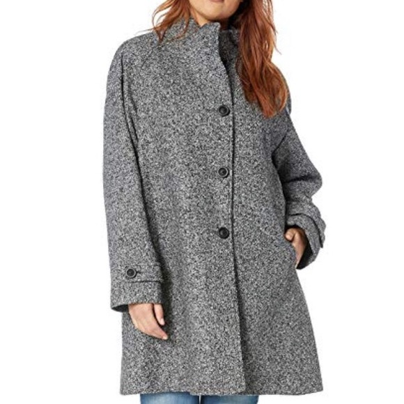Jones New York Plus Size Wool Coat - Picture 3 of 4